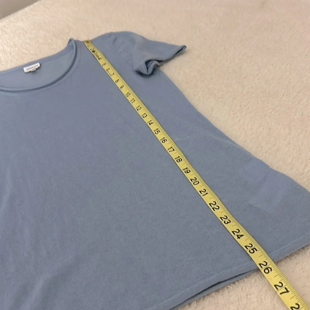 Armani Collezioni Light Blue Cashmere Sweater Set Size 10 - Picture 12 of 13